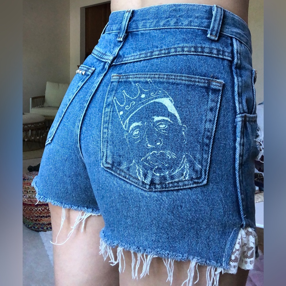 Vintage Denim Shorts: Biggie Smalls